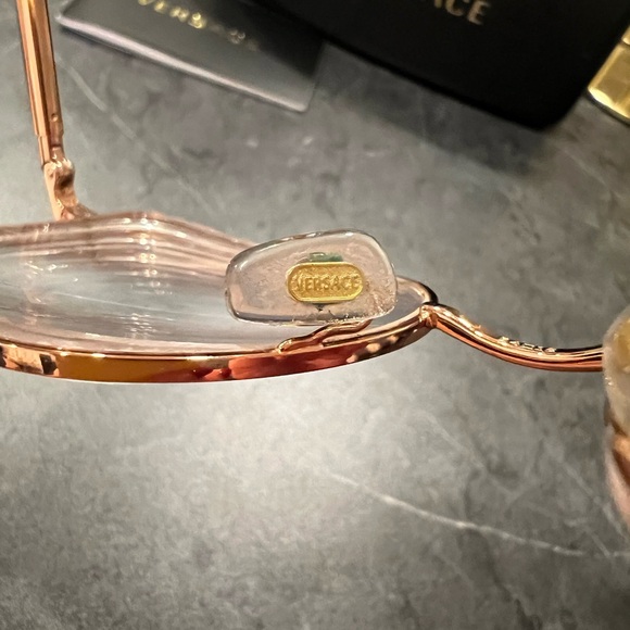 Authentic Versace Women Optical Frame in Rose Gold - Picture 8 of 9